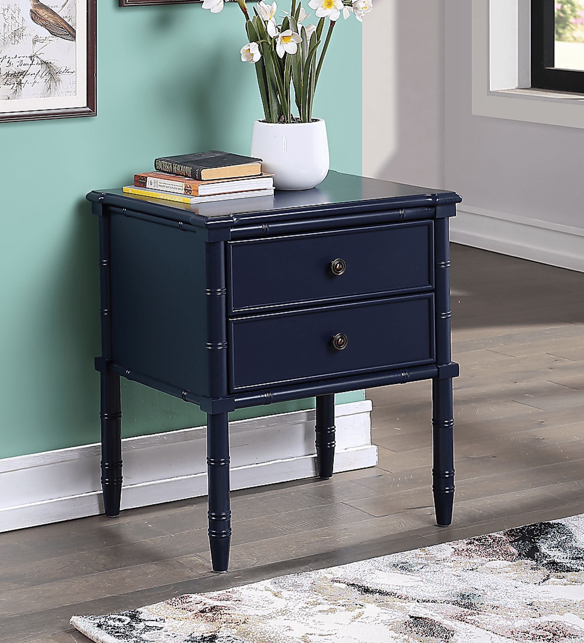Glennford Blue End Table - Image 8