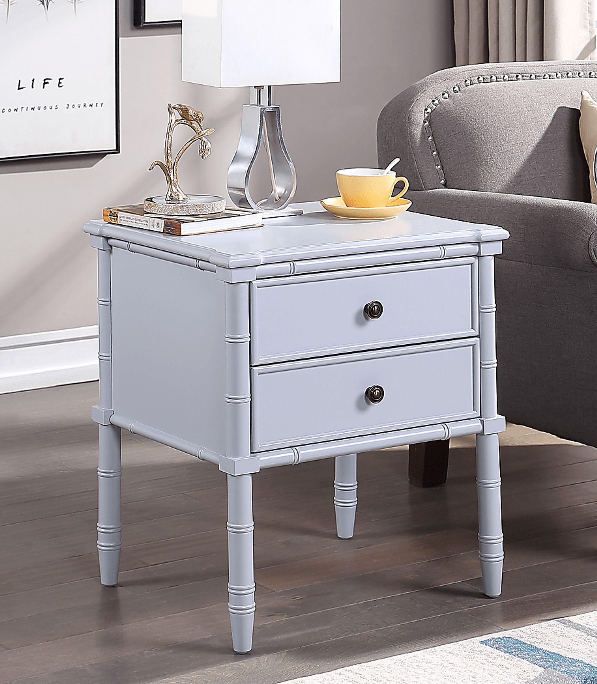 Glennford Gray End Table - Image 9