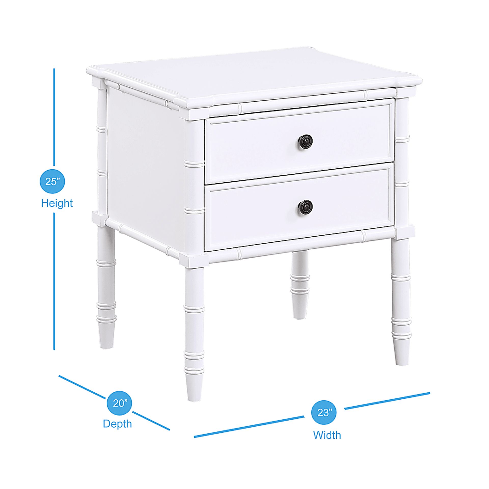 Glennford White End Table - Image 11