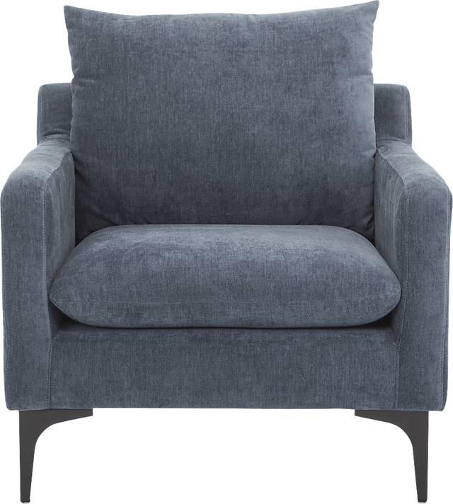 Glenroy Blue Accent Chair - Thumbnail - Image 2
