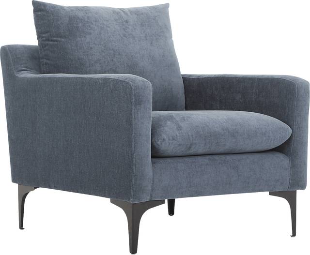 Glenroy Blue Accent Chair - Thumbnail - Image 1