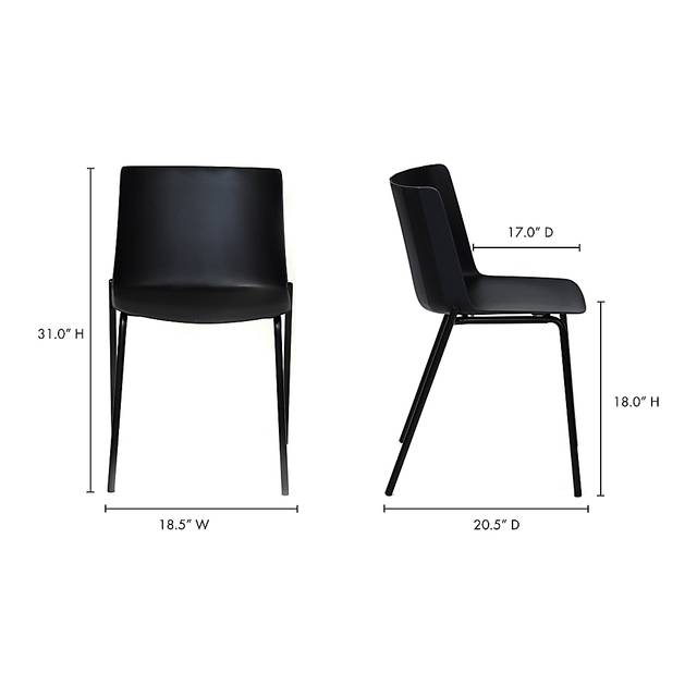 Glenury Black Outdoor Dining Chair, Set of 2 - Thumbnail - Image 6