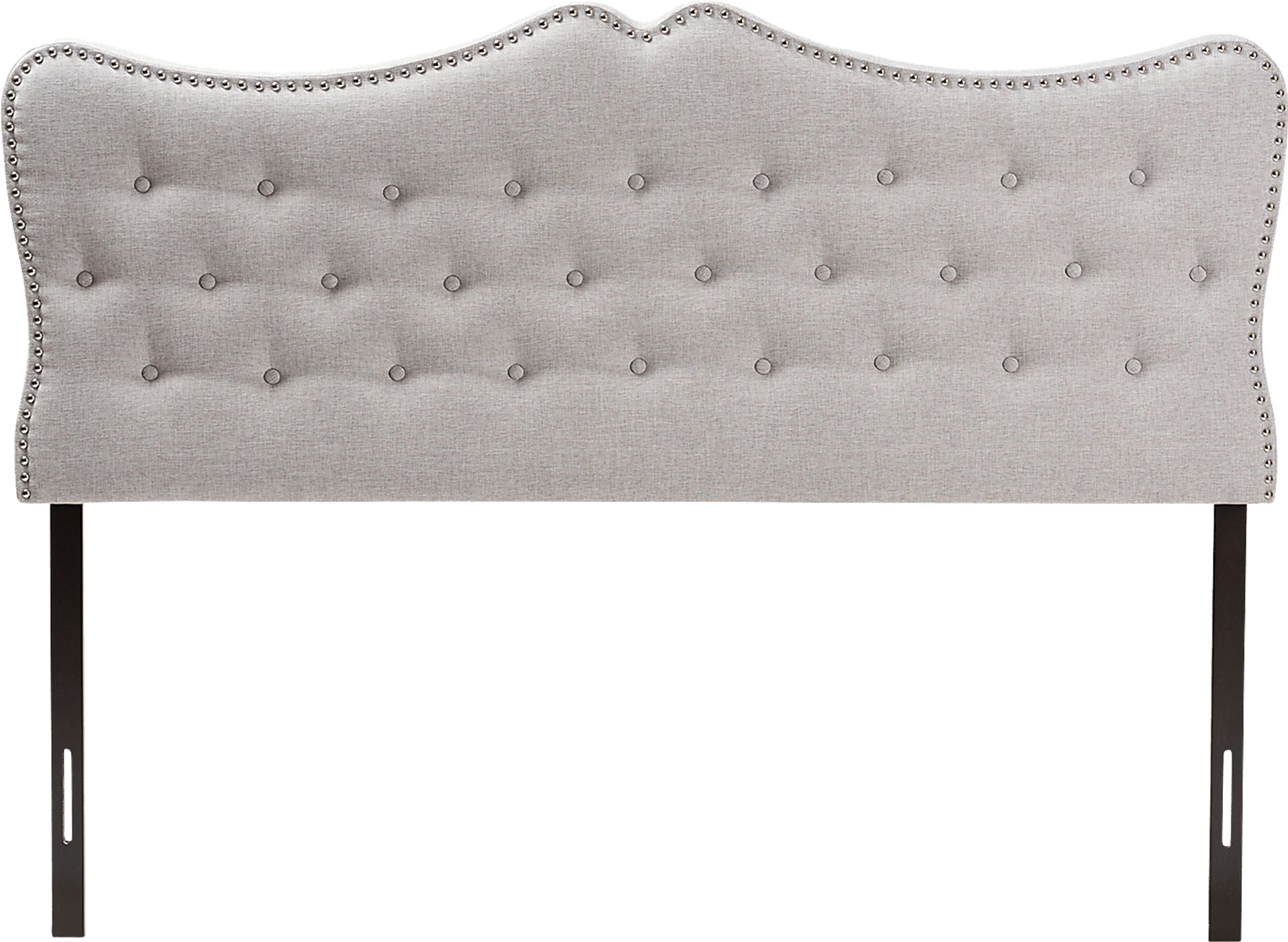 Glenvale Gray Queen Upholstered Headboard - Image 1