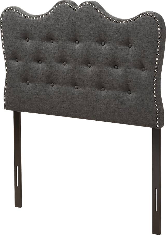 Glenvale Gray Twin Upholstered Headboard - Thumbnail - Image 3