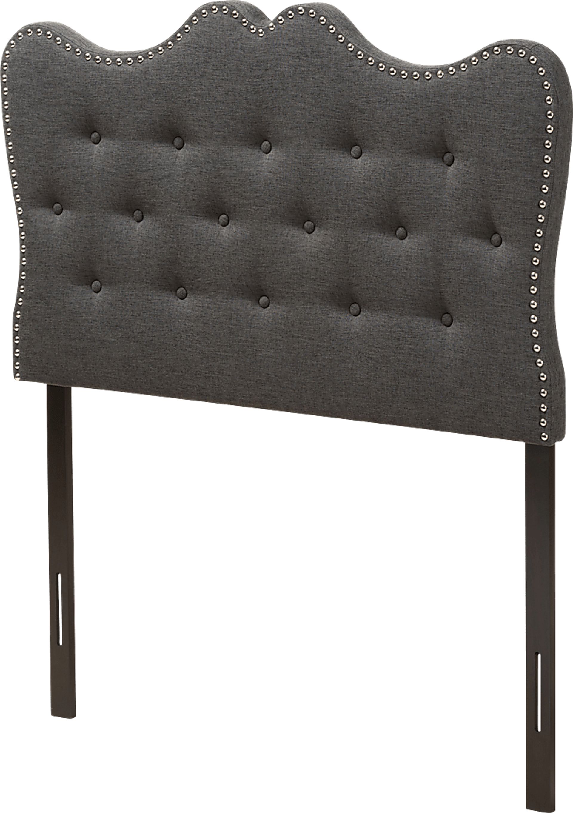 Glenvale Gray Twin Upholstered Headboard - Image 3