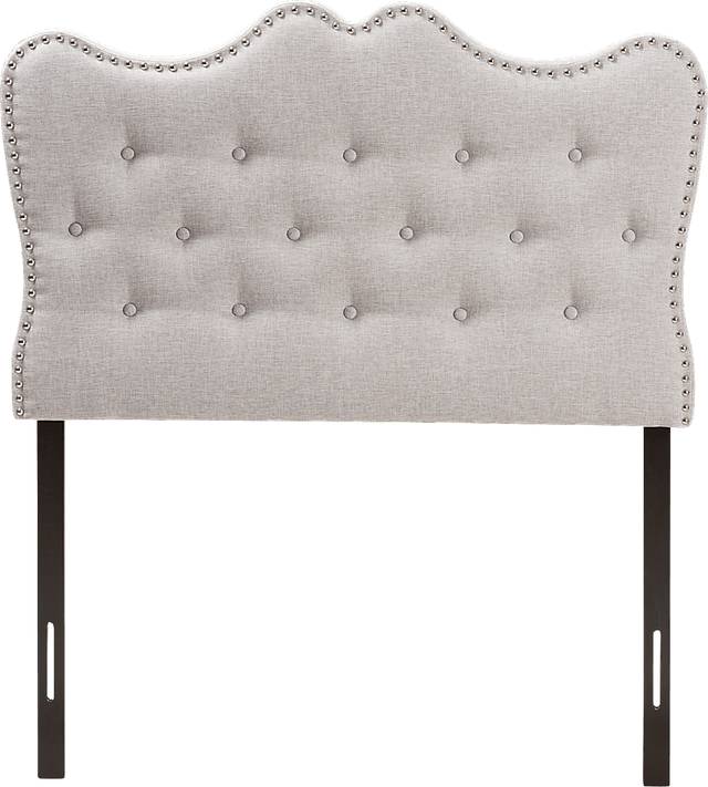 Glenvale Gray Twin Upholstered Headboard - Thumbnail - Image 1