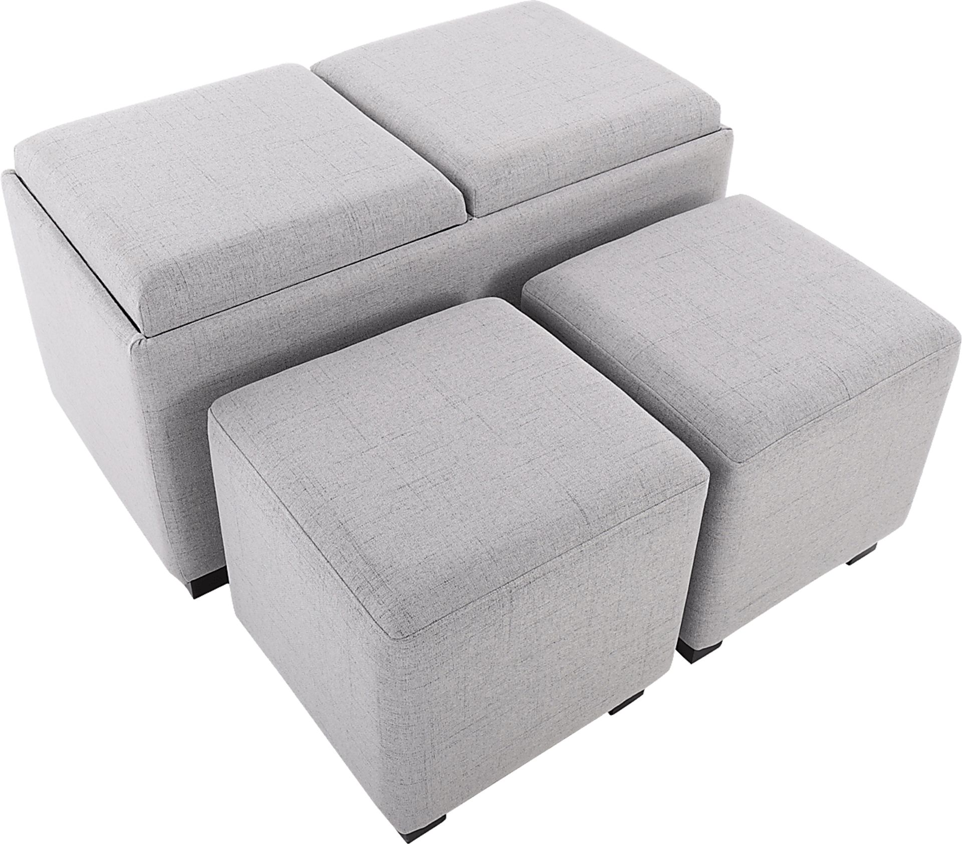 Glenward Gray Nesting Ottoman, Set of 3 - Image 8