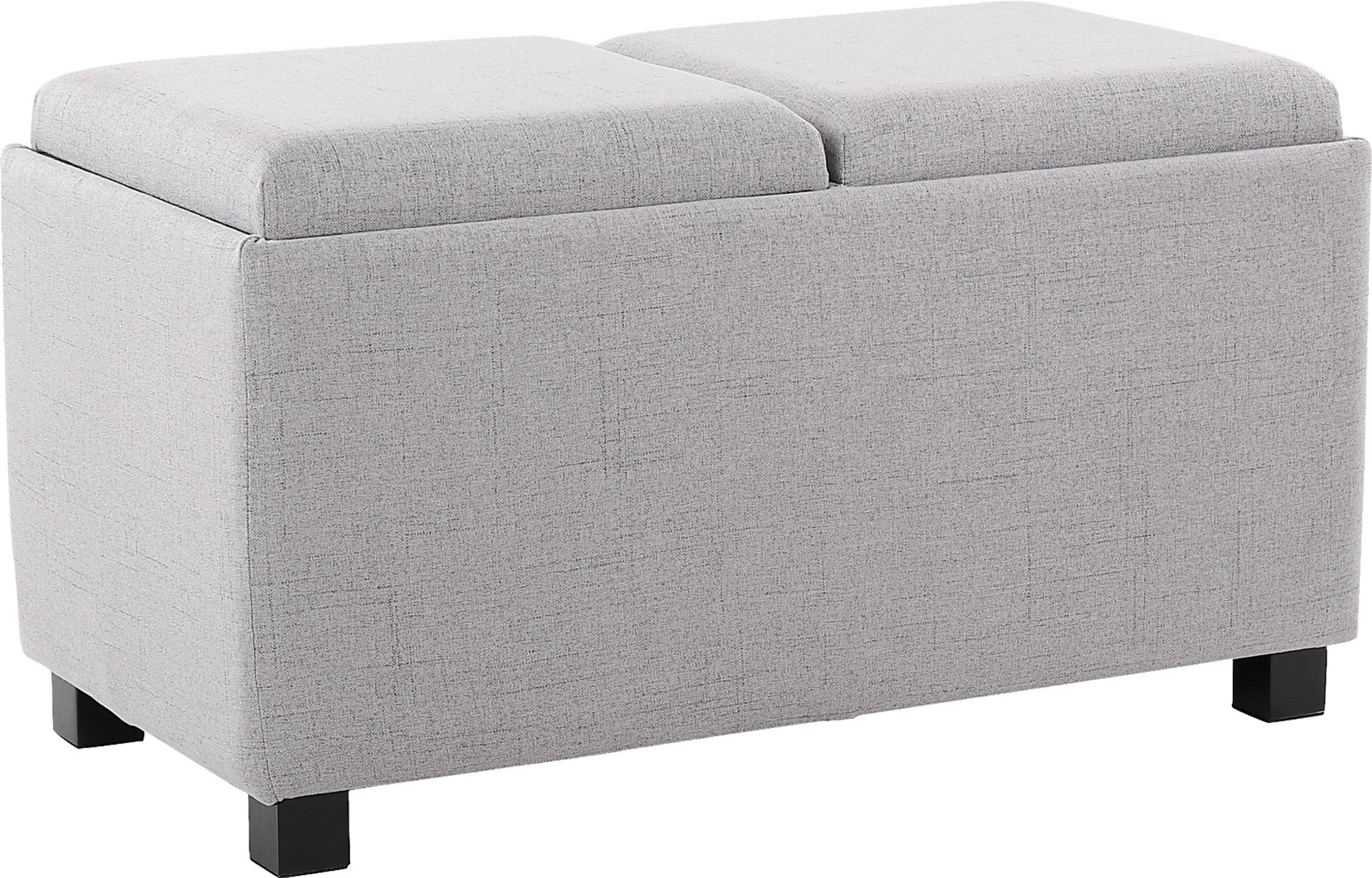 Glenward Gray Nesting Ottoman, Set of 3 - Image 1