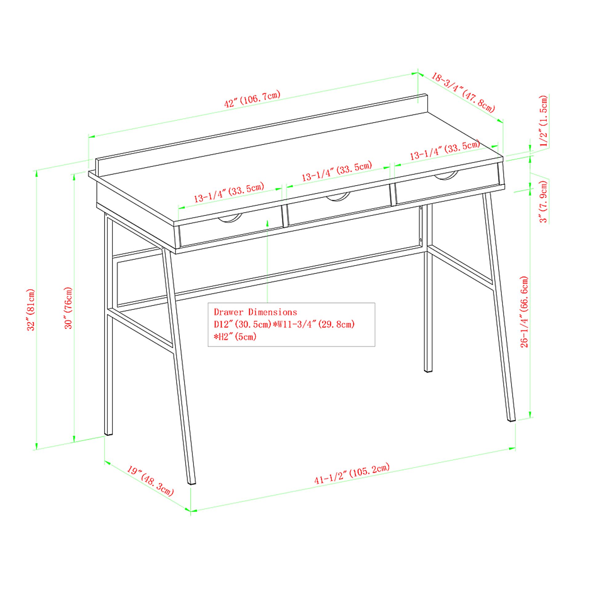 Glesman Gray Desk - Image 6