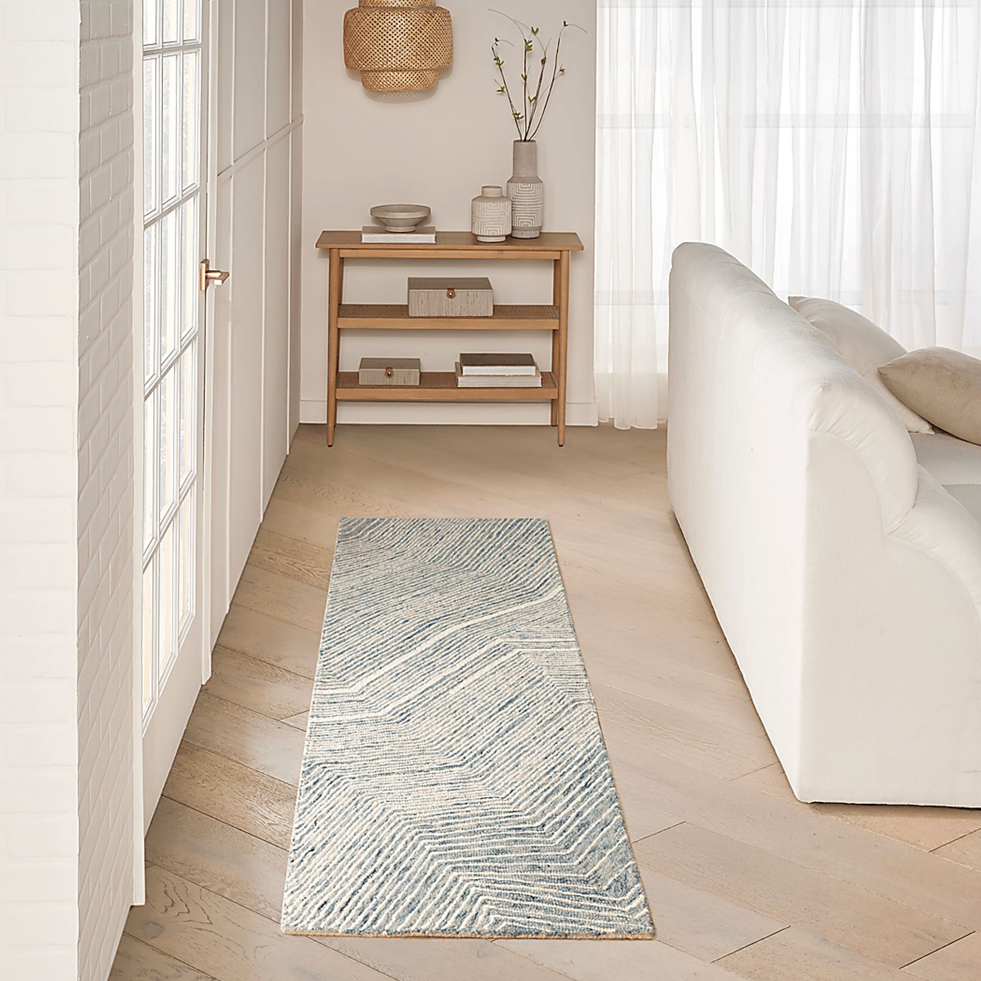 Glided Dunes Brown 2'3 x 7'6 Runner Rug - Image 2