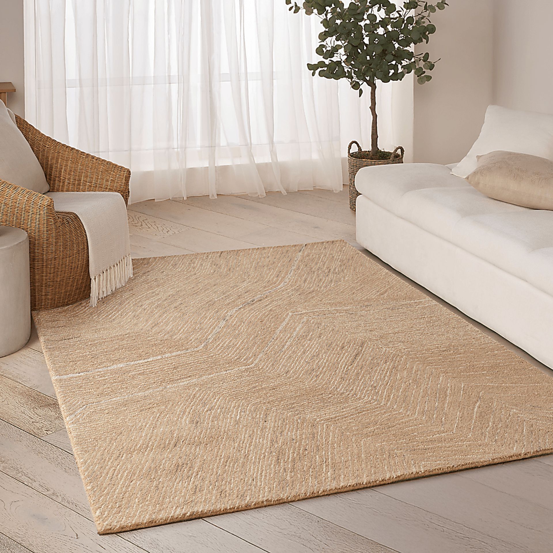Glided Dunes Brown 3'9 x 5'9 Rug - Image 2
