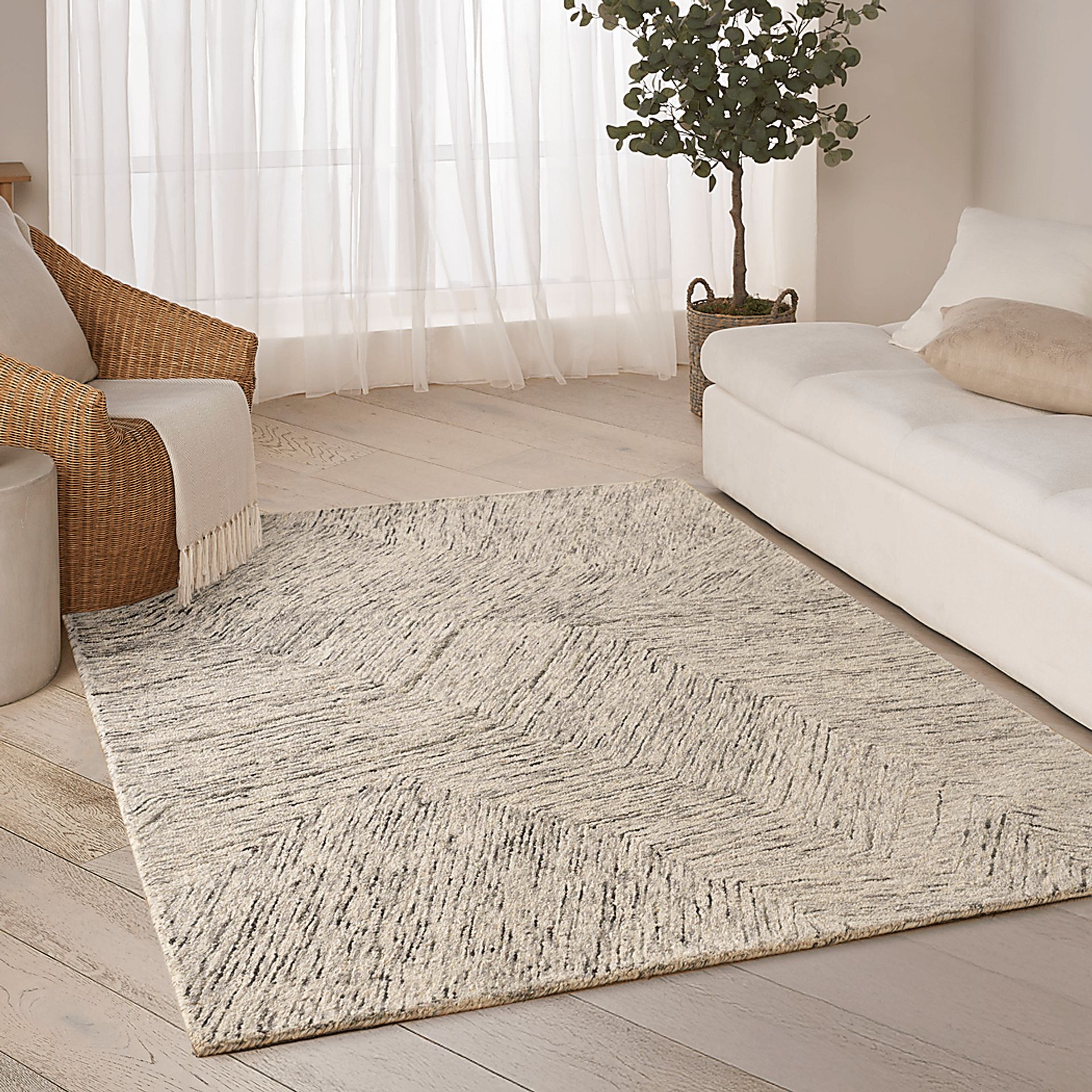 Glided Dunes Gray 8'6 x 11'6 Rug - Image 2