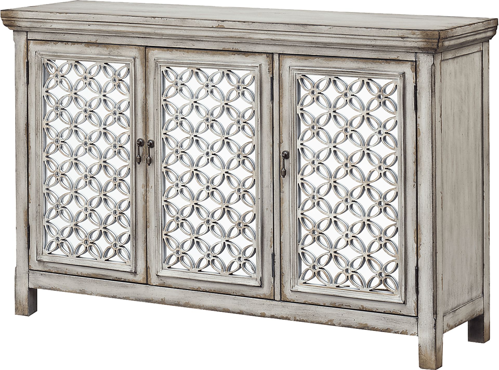 Glidewill Gray 3 Door Credenza - Image 1