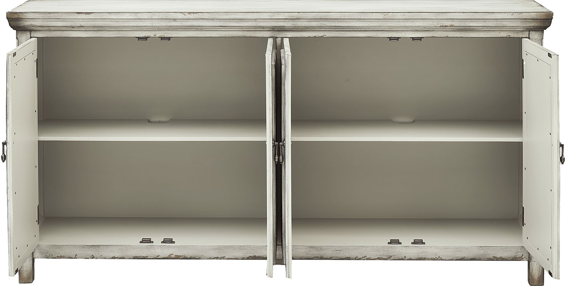 Glidewill Gray 4 Door Credenza - Image 4