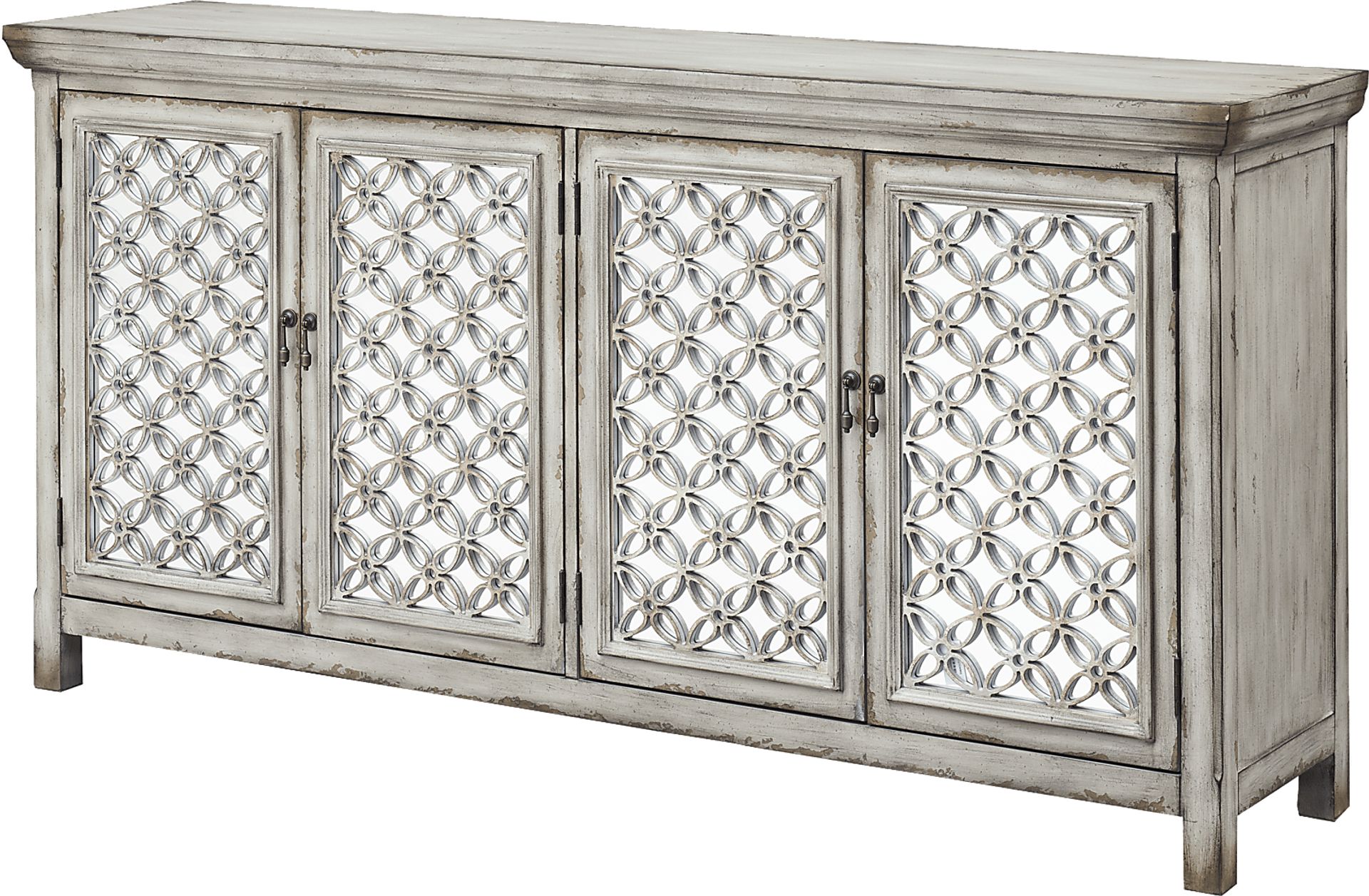 Glidewill Gray 4 Door Credenza - Image 1