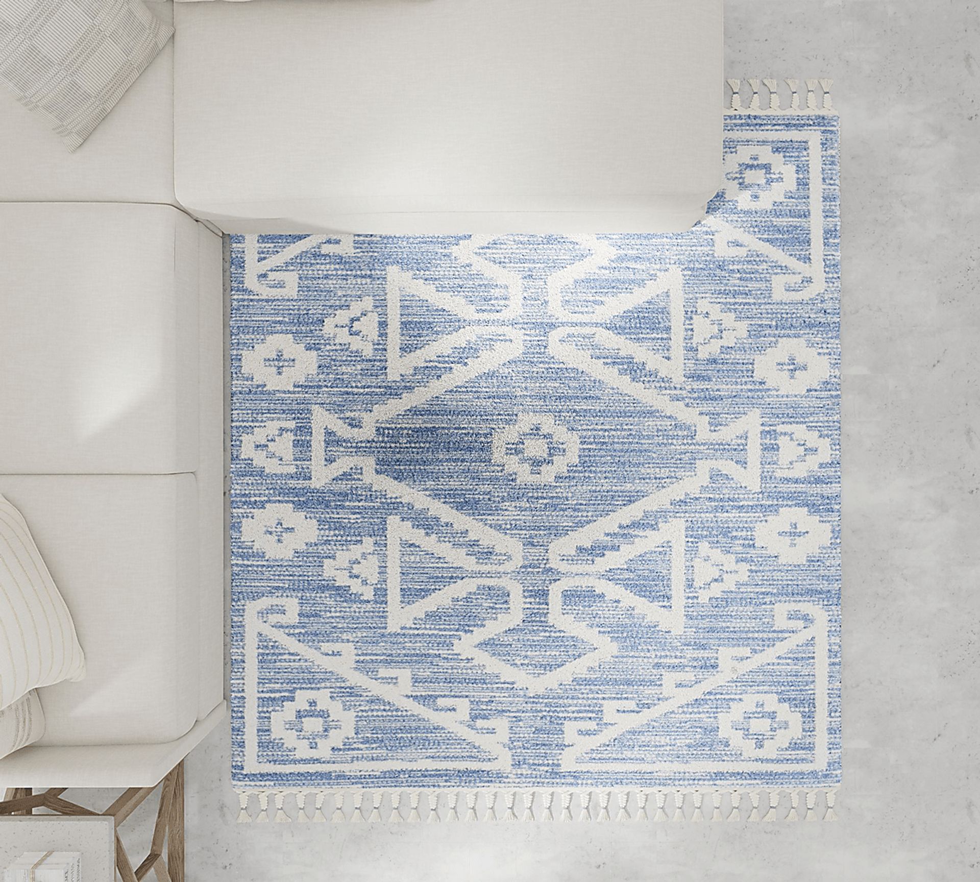 Gliscin Blue 8'3 x 10' Rug - Image 6