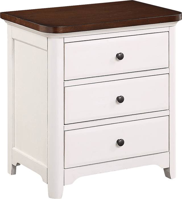 Glisson White End Table - Thumbnail - Image 1