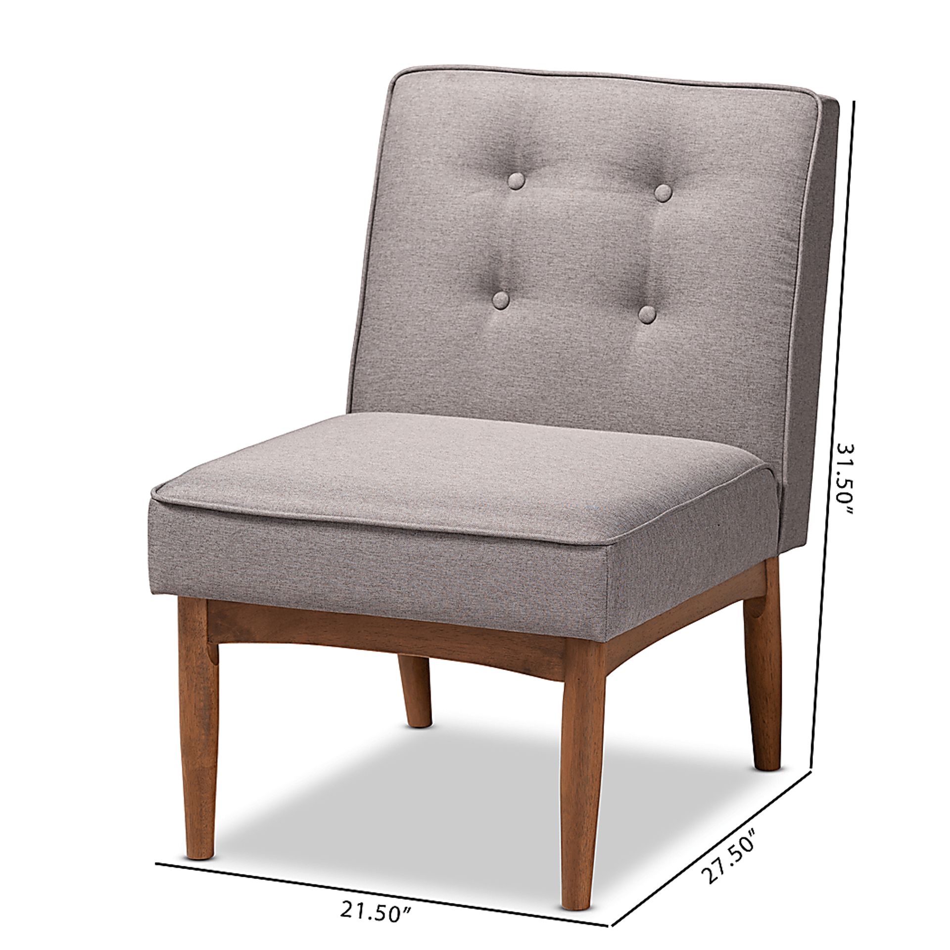 Globec Gray Dining Chair - Image 8