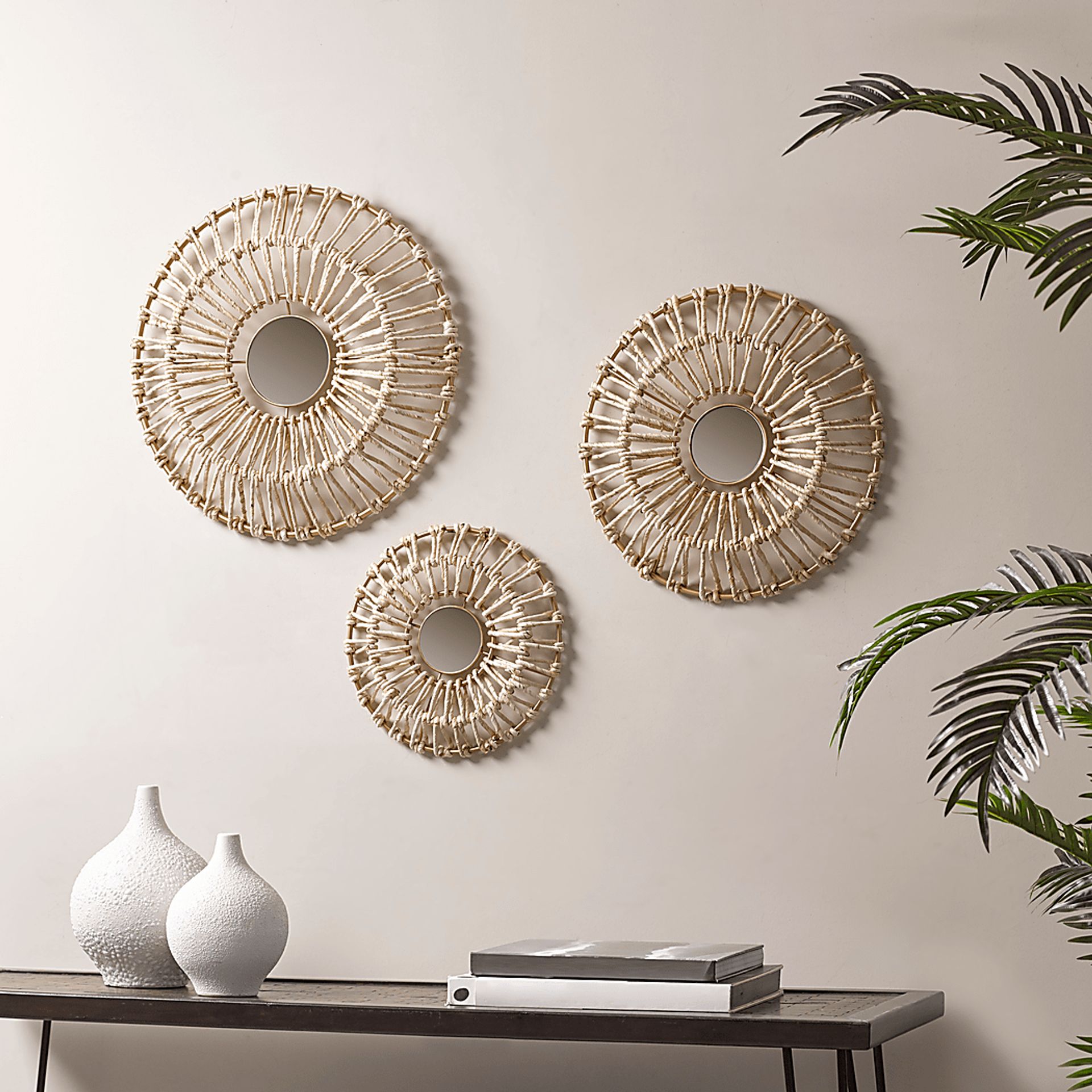 Globelane Natural Wall Decor, Set of 3 - Image 2