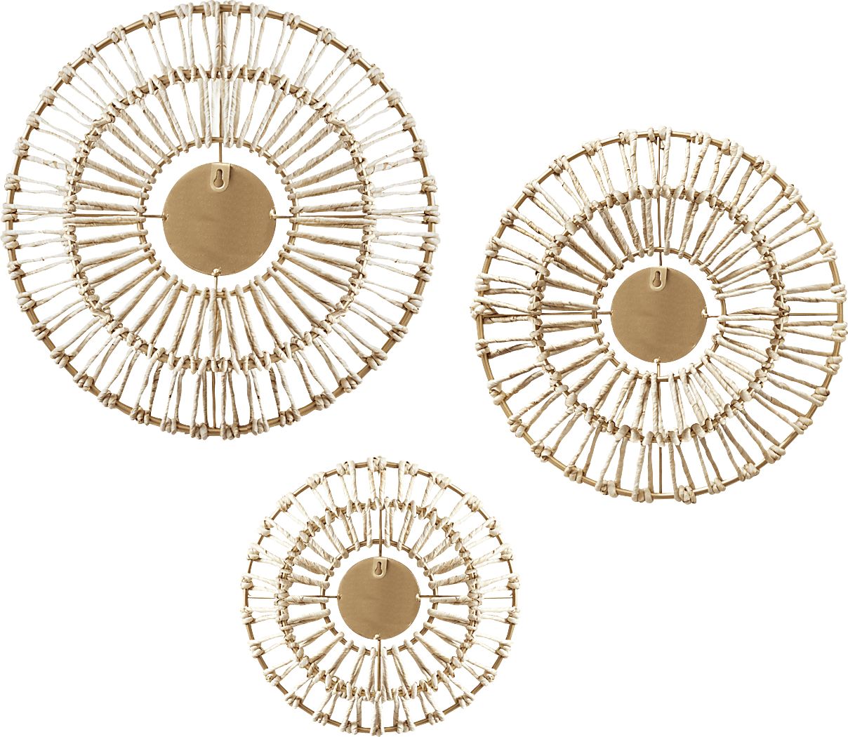 Globelane Natural Wall Decor, Set of 3 - Thumbnail 3