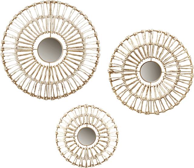 Globelane Natural Wall Decor, Set of 3 - Thumbnail - Image 1