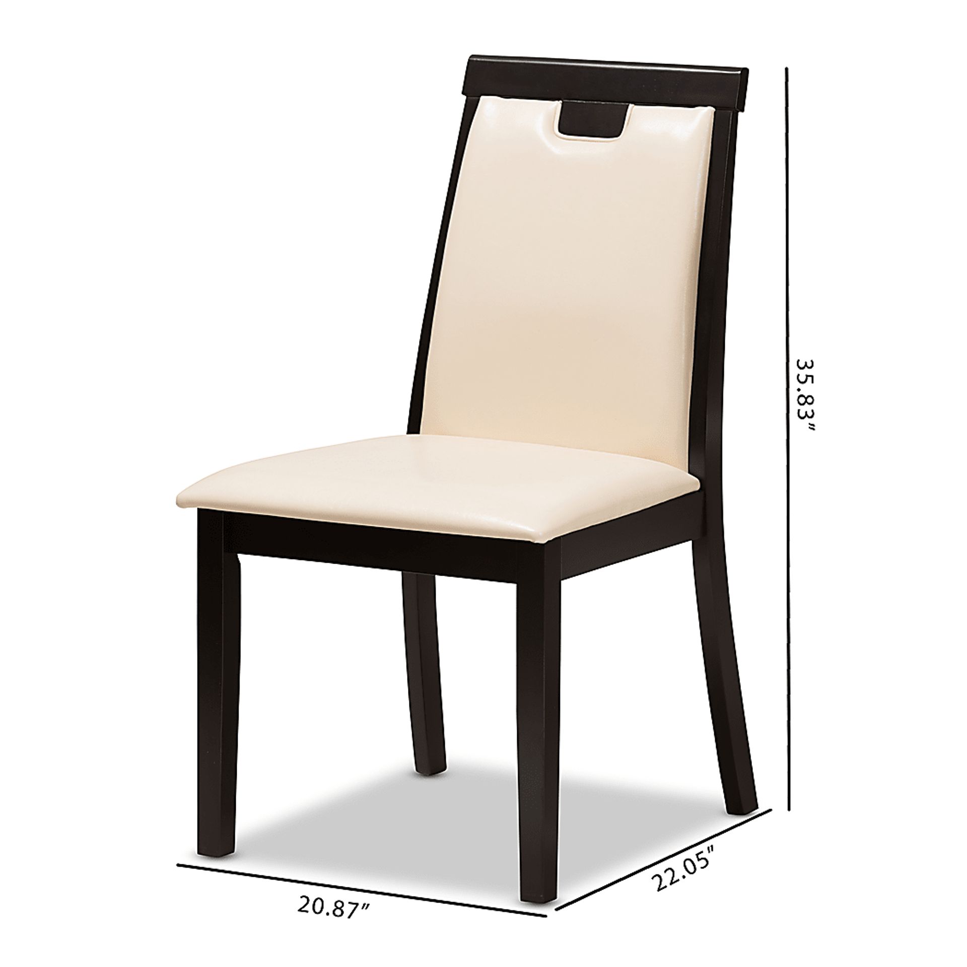 Globeshade Beige Dining Chair, Set of 2 - Image 7