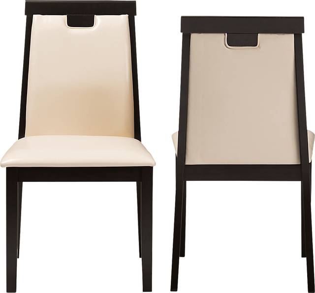 Globeshade Beige Dining Chair, Set of 2 - Thumbnail - Image 4