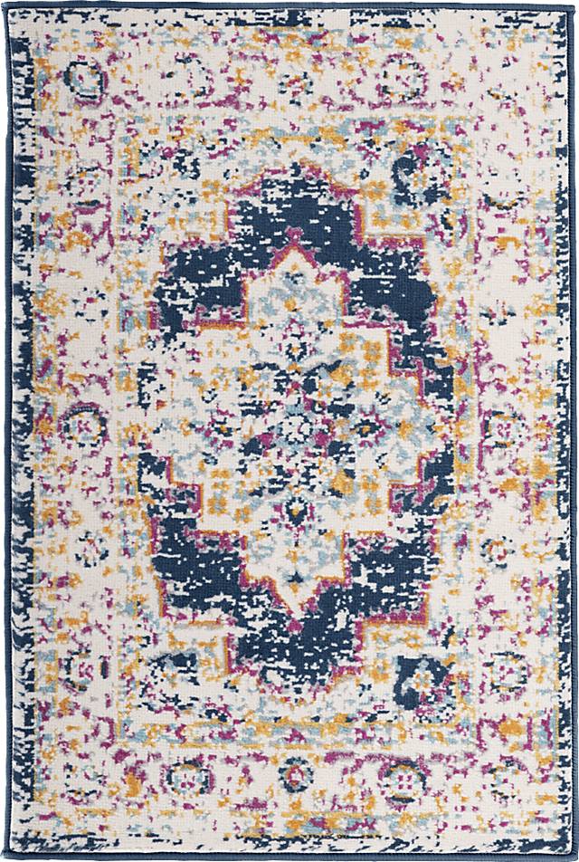 Glor Blue 2' x 3' Rug - Thumbnail - Image 1