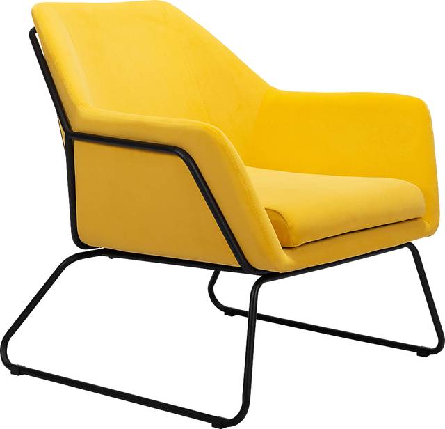 Gloralee Yellow Accent Chair - Thumbnail - Image 7