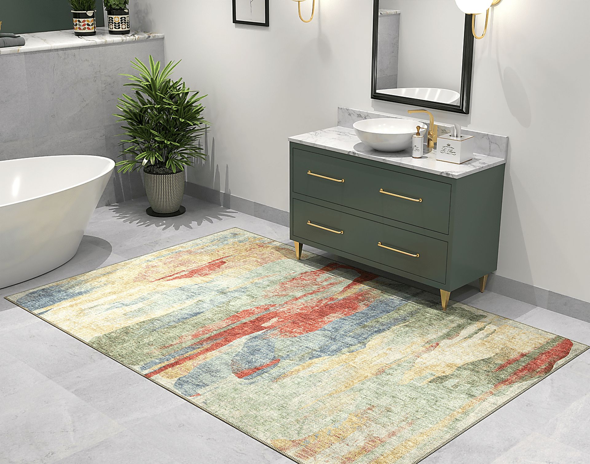Gloverna Multi 5' x 7'6 Rug - Image 2