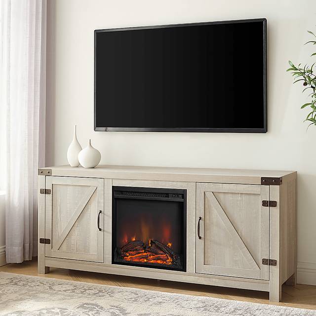 Gloxina Stone 58 in. Console, With Electric Fireplace - Thumbnail - Image 4