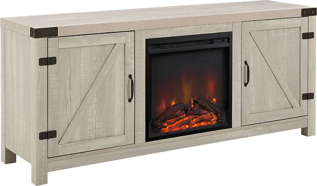 Gloxina Stone 58 in. Console, With Electric Fireplace