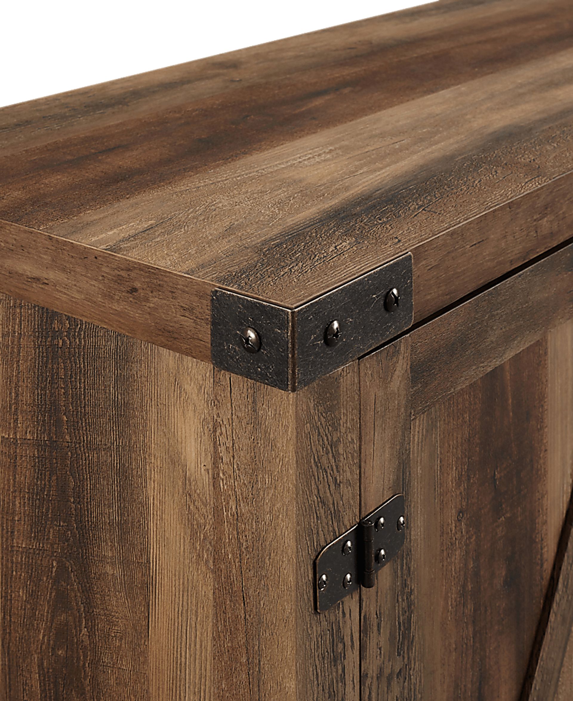 Gloxina Oak 58 in. Console, With Electric Fireplace - Image 3