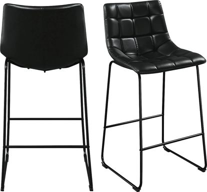 Gnome Black Barstool, Set of 2