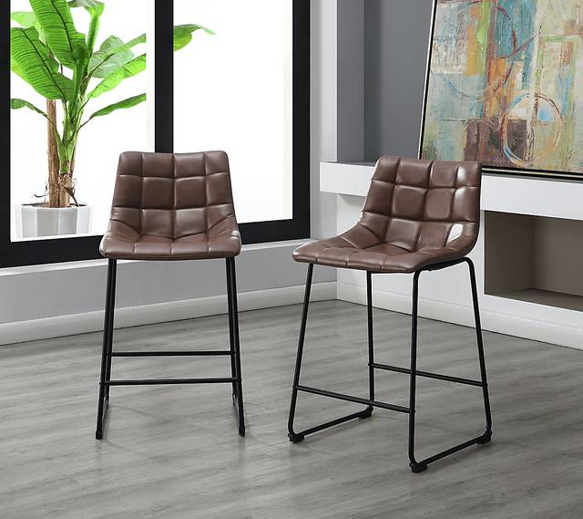 Gnome Black Counter Height Stool, Set of 2 - Thumbnail - Image 2