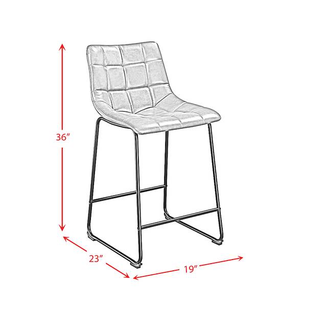 Gnome Black Counter Height Stool, Set of 2 - Thumbnail - Image 8