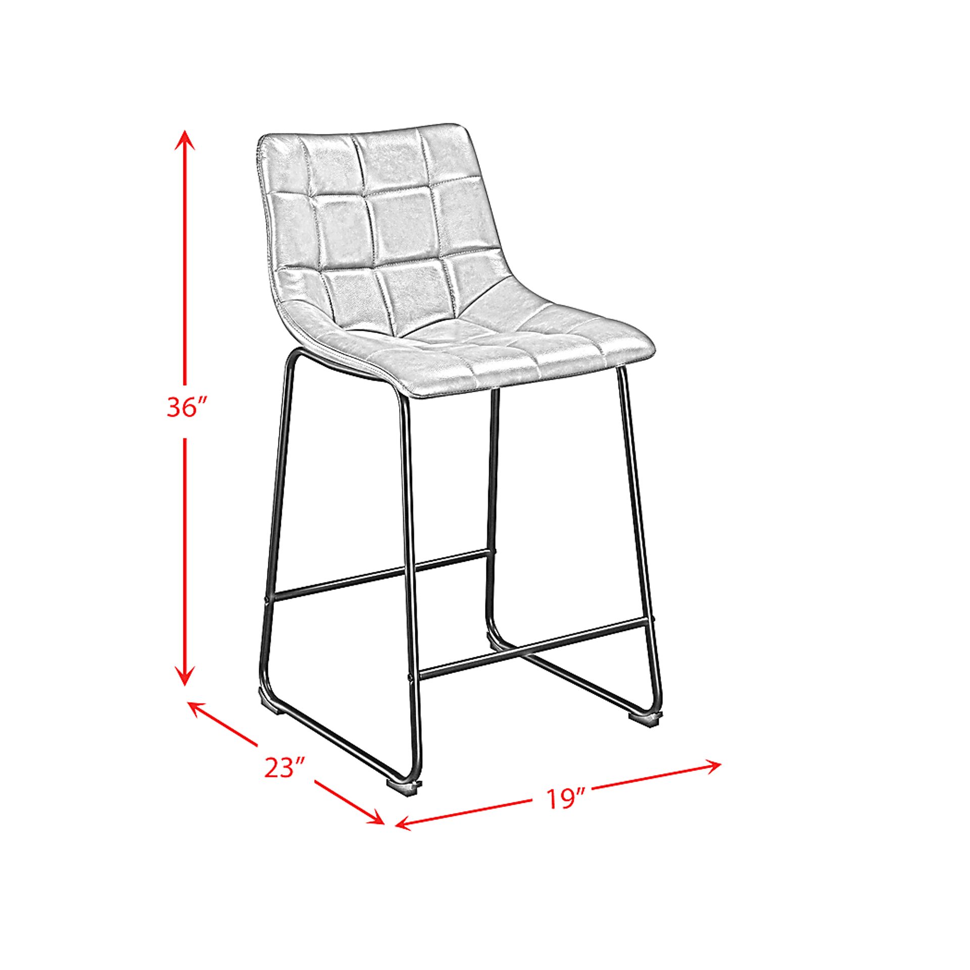 Gnome Black Counter Height Stool, Set of 2 - Image 8