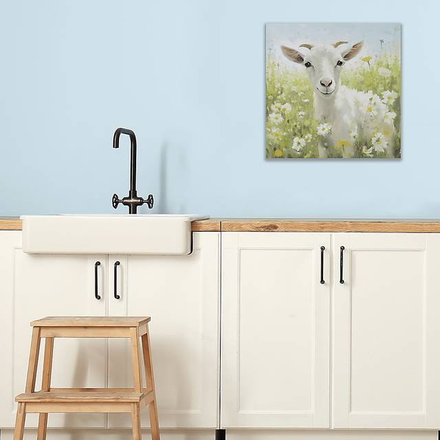 Goat Of Flowers Green Wall Decor - Thumbnail - Image 3