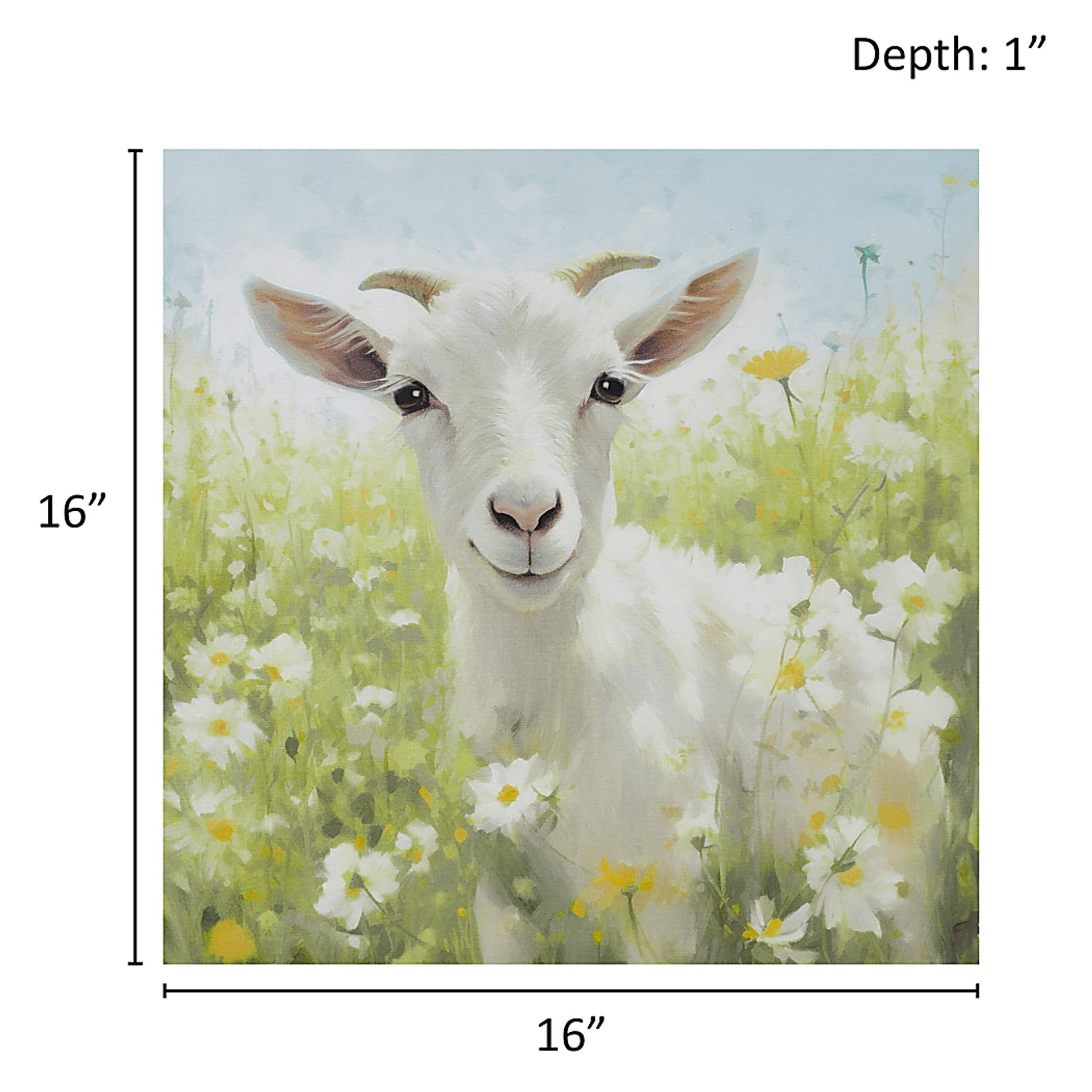 Goat Of Flowers Green Wall Decor - Image 7