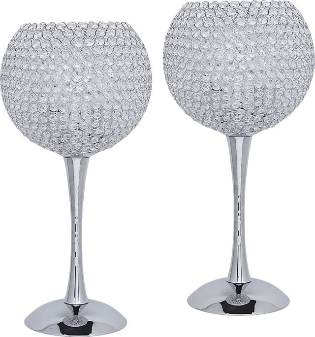 Goblet Silver Lamp, Set of 2 - Thumbnail - Image 1
