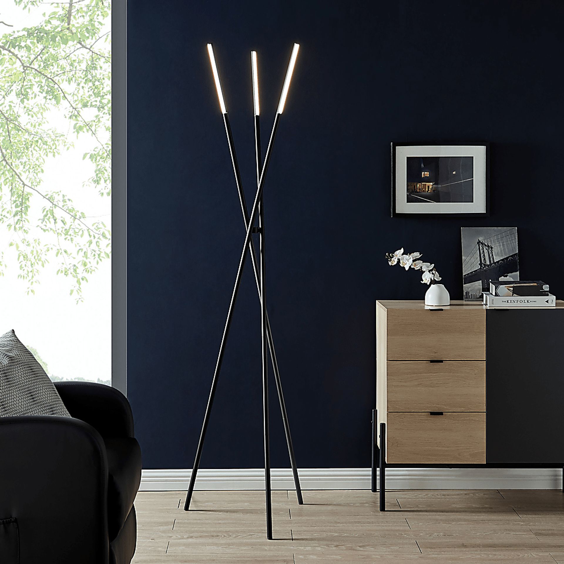 Goddard Place Black Floor Lamp - Image 3
