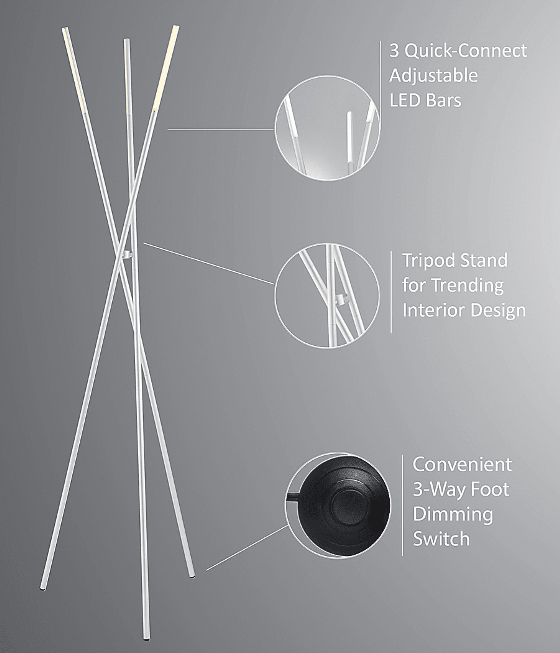 Goddard Place Silver Floor Lamp - Image 5