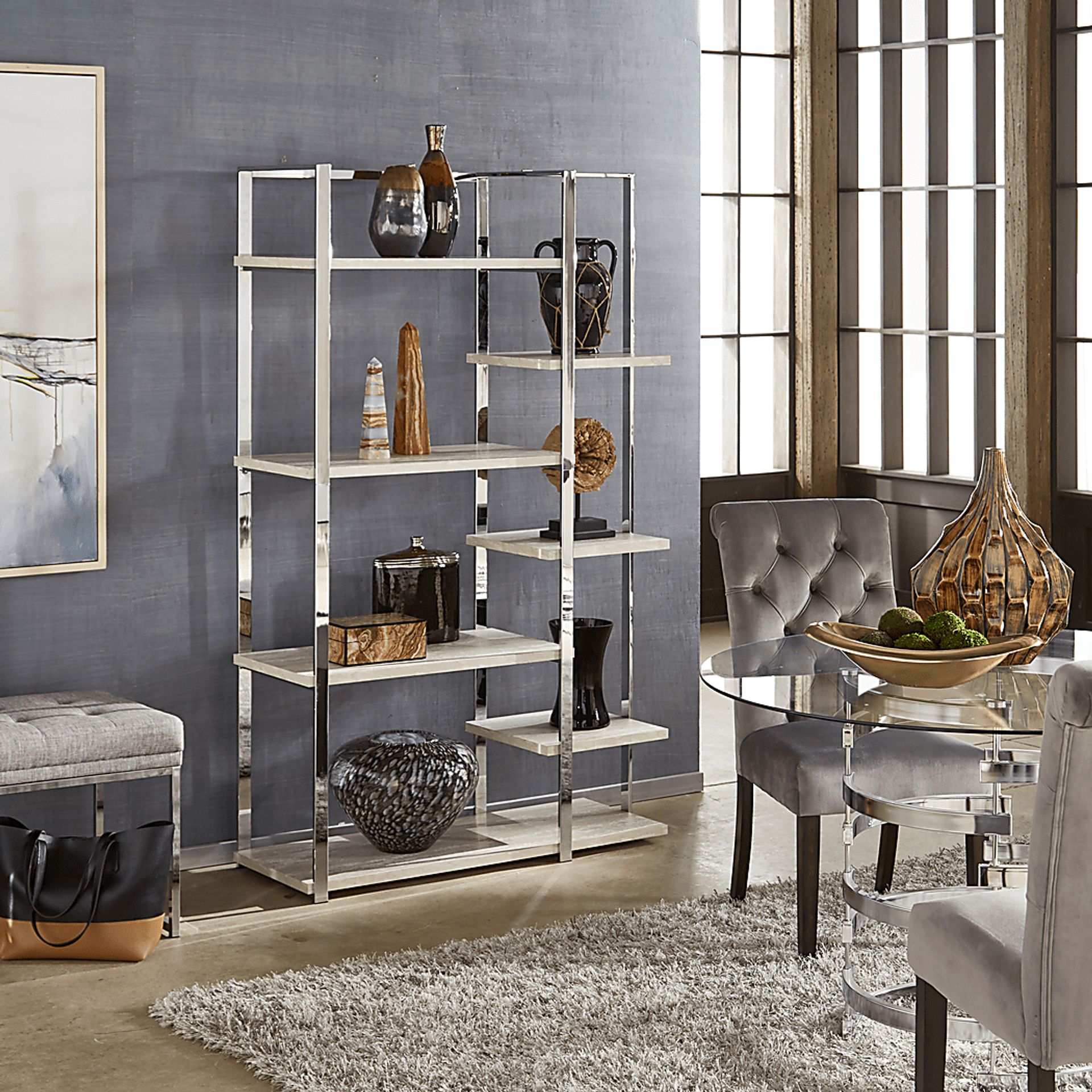 Godeus Chrome Bookcase - Image 8