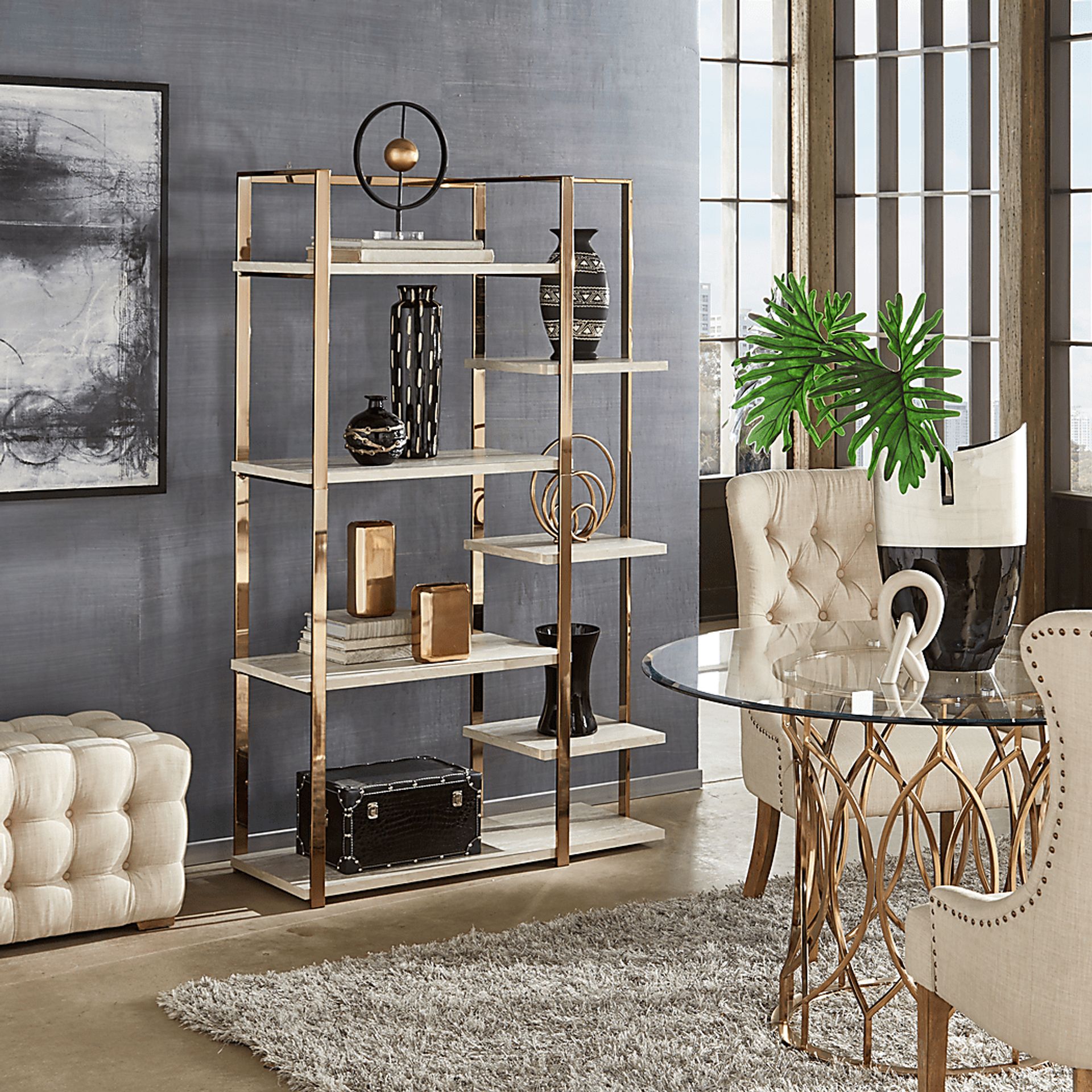 Godeus Gold Bookcase - Image 5