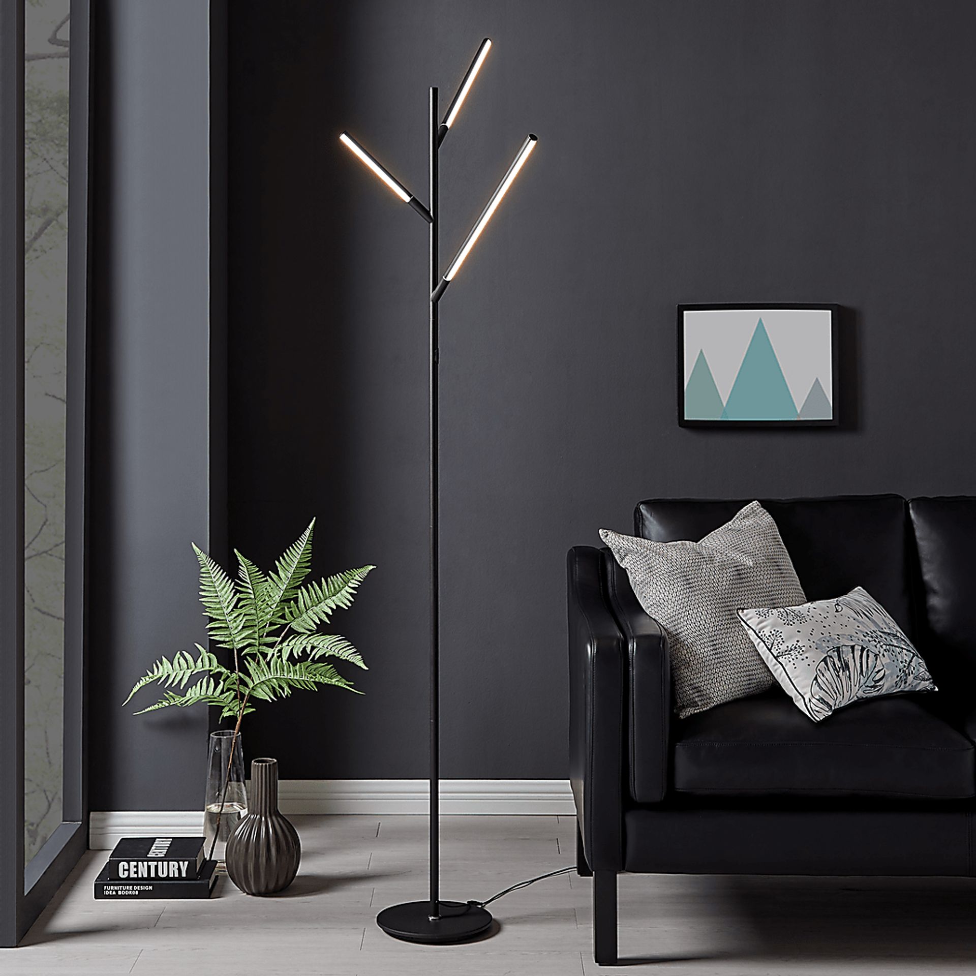 Godford Court Black Floor Lamp - Image 3