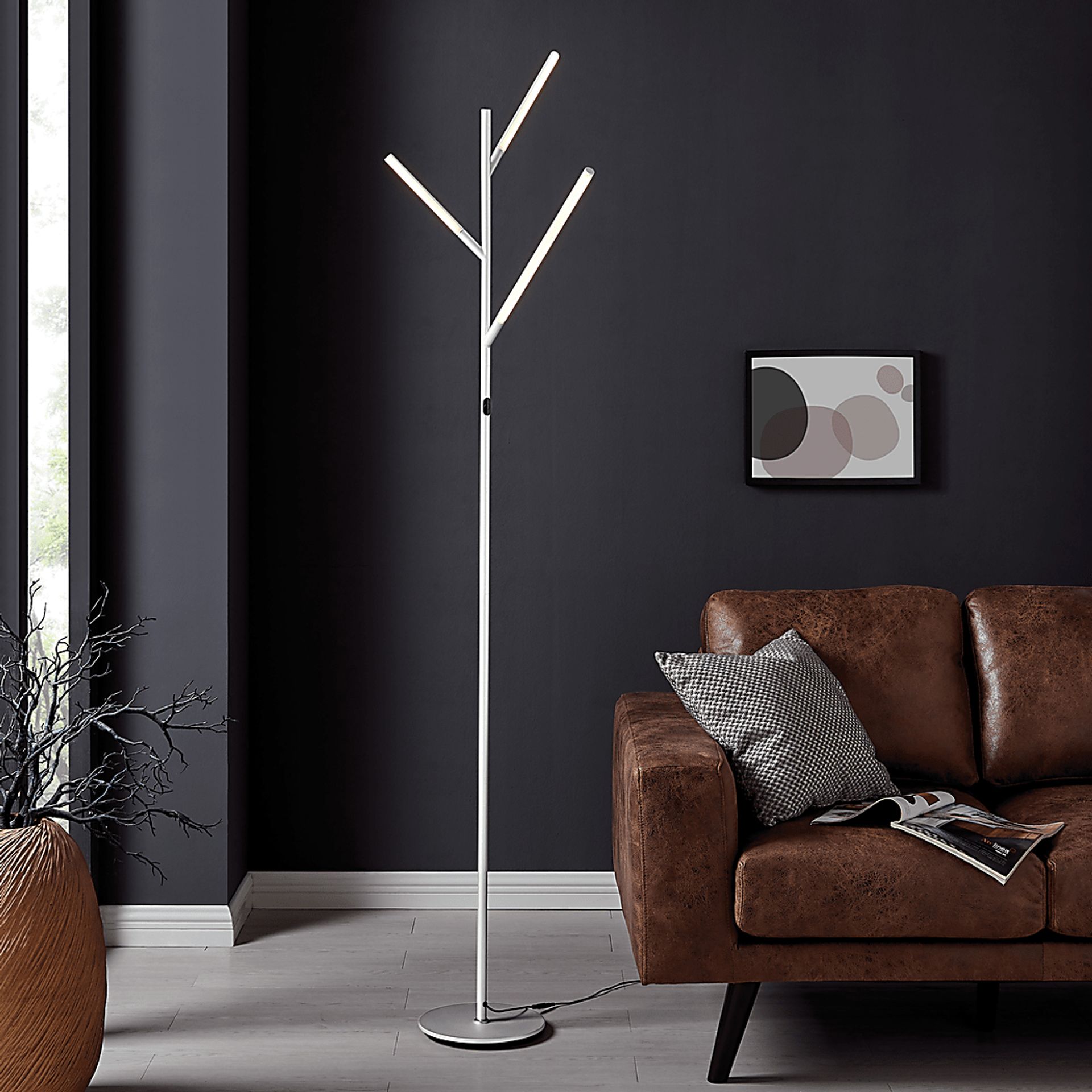 Godford Court Silver Floor Lamp - Image 3