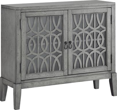Godric Pointe Gray Accent Cabinet