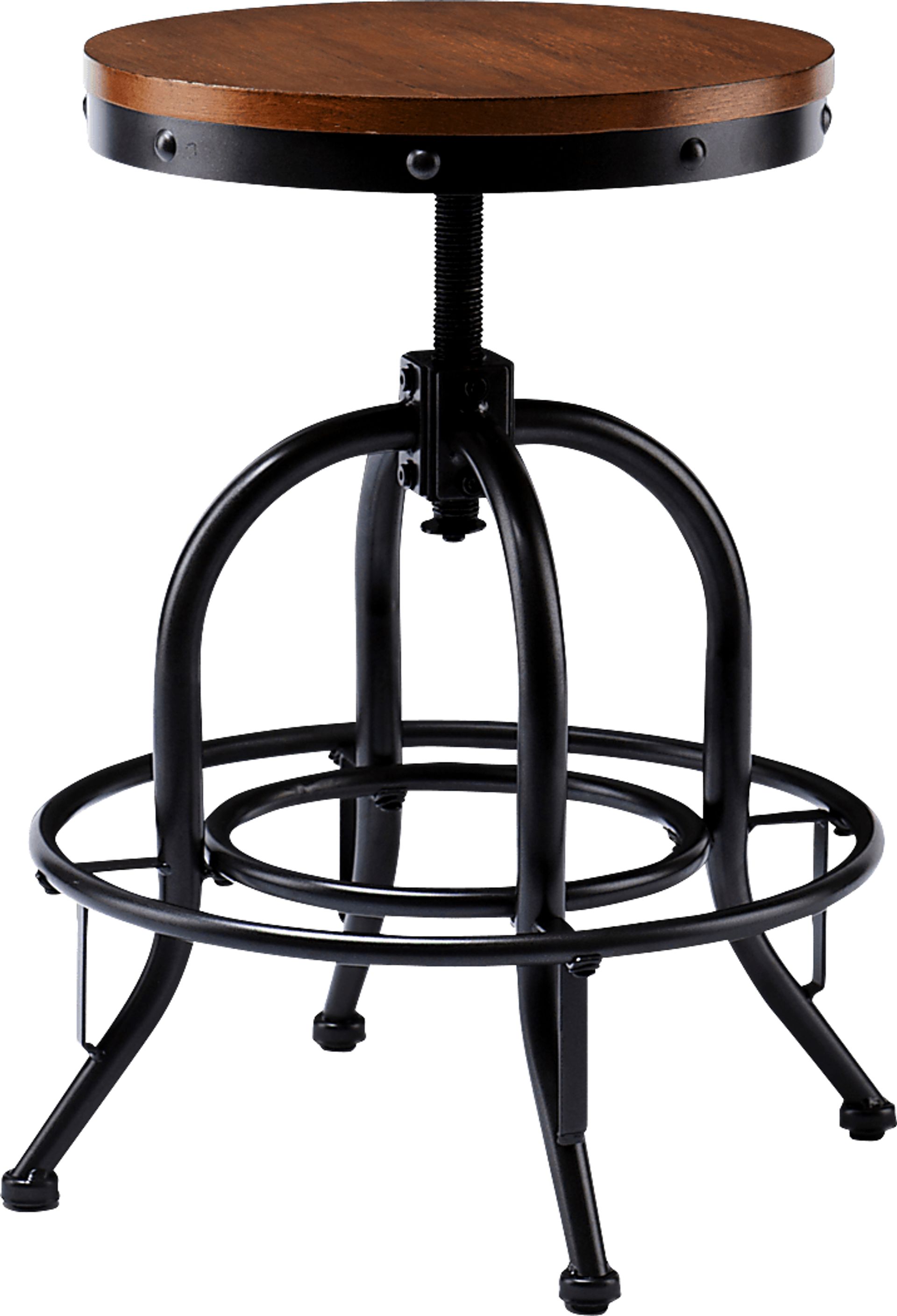 Godurn Black Adjustable Barstool - Image 1