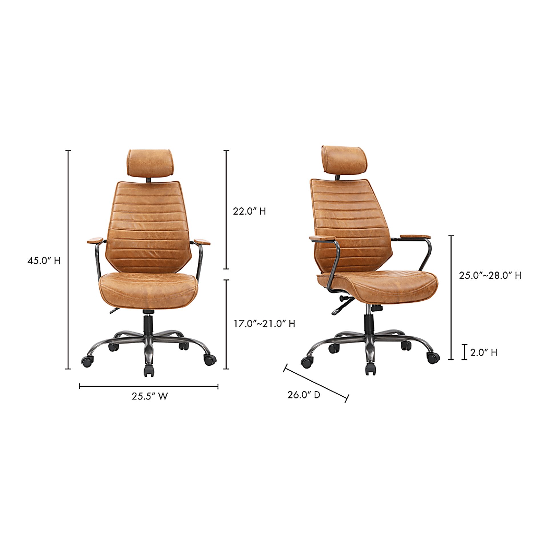 Goetze Orange Office Chair - Image 7