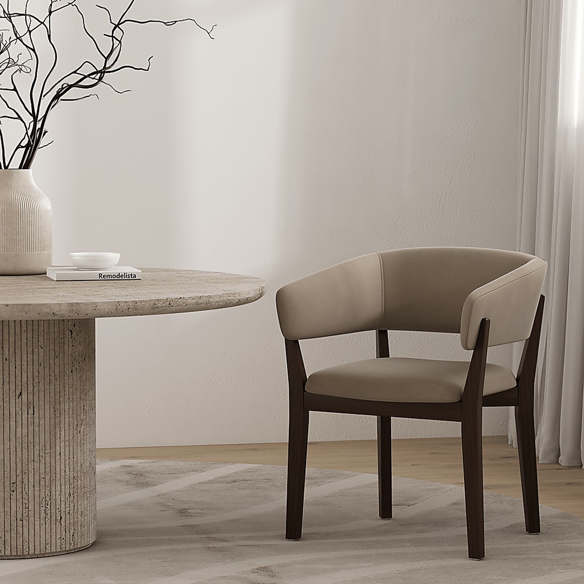 Golbrews Brown Arm Chair - Image 2